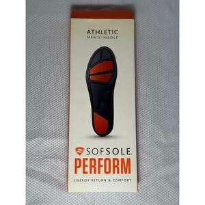 SofSole Perform Athletic Insoles Mens Size 7-8.5 | Energy Return & Comfort